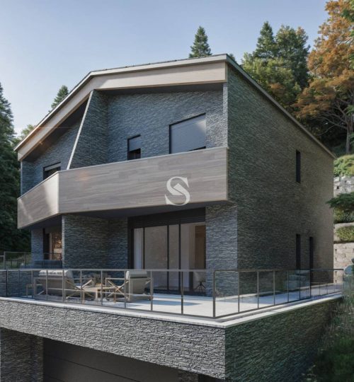 Chalet pareado con terraza y vistas en Pal, Sterling