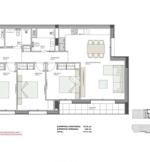 New Build Apartment of 118 sqm in Andorra la Vella, Sterling